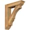Ekena Millwork Balboa Traditional Rough Sawn Bracket w/ Offset Brace, Western Red Cedar, 6"W x 24"D x 28"H BKT0604X24X28BOA01RWR - alternate 1